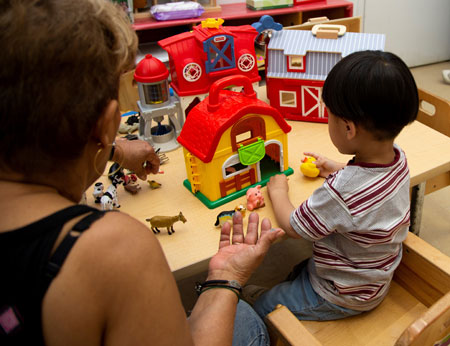 Child in classroom